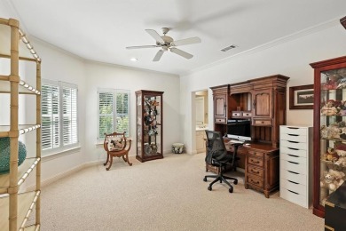 Elegant custom-built French Country home by Hawkins-Welwood sits on Preston Trail Golf Club in Texas - for sale on GolfHomes.com, golf home, golf lot