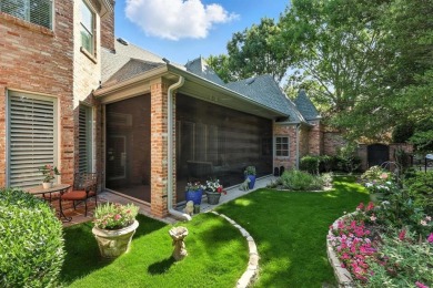 Elegant custom-built French Country home by Hawkins-Welwood sits on Preston Trail Golf Club in Texas - for sale on GolfHomes.com, golf home, golf lot