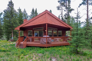 This turnkey furnished 3bd/2bath Ranch sits on a full third acre on Grand Lake Golf Course in Colorado - for sale on GolfHomes.com, golf home, golf lot