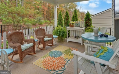 DUNWOODY Model  Covered front porch with brick elevation.  This on Chateau Elan Golf Club  in Georgia - for sale on GolfHomes.com, golf home, golf lot