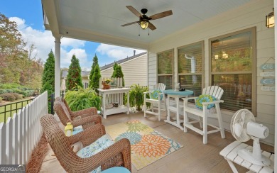 DUNWOODY Model  Covered front porch with brick elevation.  This on Chateau Elan Golf Club  in Georgia - for sale on GolfHomes.com, golf home, golf lot