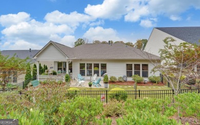 DUNWOODY Model  Covered front porch with brick elevation.  This on Chateau Elan Golf Club  in Georgia - for sale on GolfHomes.com, golf home, golf lot