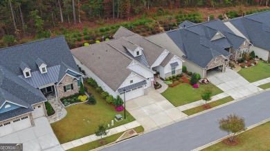 DUNWOODY Model  Covered front porch with brick elevation.  This on Chateau Elan Golf Club  in Georgia - for sale on GolfHomes.com, golf home, golf lot