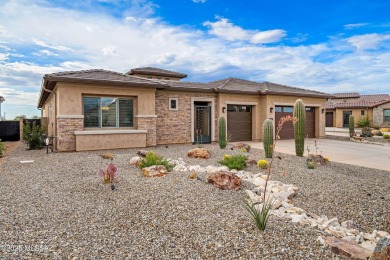 This Bacara model is a perfect balance of luxury and on Saddlebrooke Ranch Golf Club in Arizona - for sale on GolfHomes.com, golf home, golf lot
