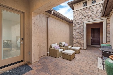 This Bacara model is a perfect balance of luxury and on Saddlebrooke Ranch Golf Club in Arizona - for sale on GolfHomes.com, golf home, golf lot