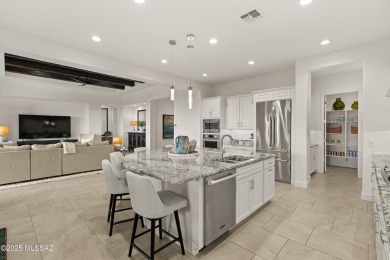 This Bacara model is a perfect balance of luxury and on Saddlebrooke Ranch Golf Club in Arizona - for sale on GolfHomes.com, golf home, golf lot