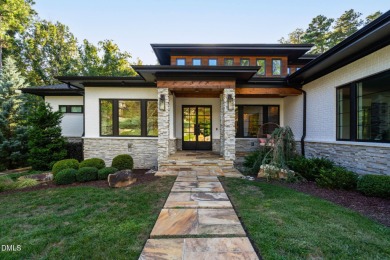 Elegant Modern Style home with views of a forested backyard and on The Preserve At Jordan Lake Golf Club in North Carolina - for sale on GolfHomes.com, golf home, golf lot