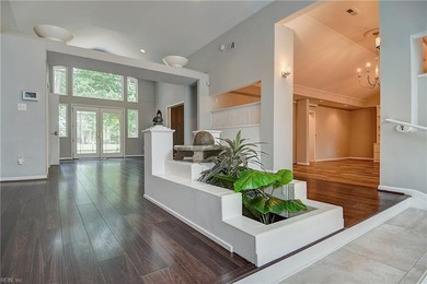 Sprawling transitional 5300 sqft home on just under an acre, set on Cavalier Golf and Yacht Club in Virginia - for sale on GolfHomes.com, golf home, golf lot