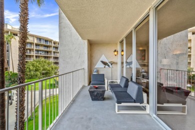 This 3-bed, 3-bath 3rd-floor condo at Desert Island combines on Rancho Mirage Country Club in California - for sale on GolfHomes.com, golf home, golf lot