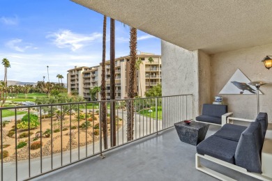 This 3-bed, 3-bath 3rd-floor condo at Desert Island combines on Rancho Mirage Country Club in California - for sale on GolfHomes.com, golf home, golf lot