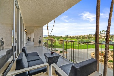 This 3-bed, 3-bath 3rd-floor condo at Desert Island combines on Rancho Mirage Country Club in California - for sale on GolfHomes.com, golf home, golf lot