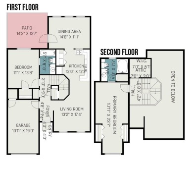 Don't miss this lovely 2 bedroom, 2 bath townhome at the on Cleveland Country Club  in North Carolina - for sale on GolfHomes.com, golf home, golf lot