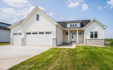 Discover luxury living in this brand~new 5~bed, 3~bath on Whispering Creek Golf Club in Iowa - for sale on GolfHomes.com, golf home, golf lot