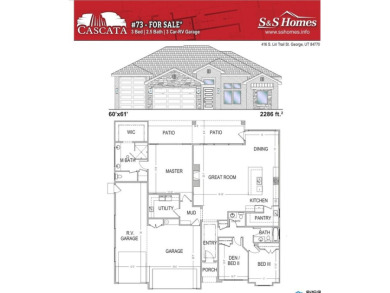 COMPLETED NEW CONSTRUCTION! Nestled above Sunbrook golf course on Sunbrook Golf Course in Utah - for sale on GolfHomes.com, golf home, golf lot