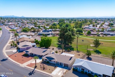 What a gem in Sun City! This home sits on a prime north/south on Sun City South Golf Course in Arizona - for sale on GolfHomes.com, golf home, golf lot