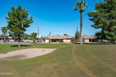 What a gem in Sun City! This home sits on a prime north/south on Sun City South Golf Course in Arizona - for sale on GolfHomes.com, golf home, golf lot
