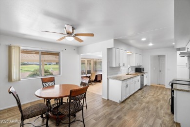 What a gem in Sun City! This home sits on a prime north/south on Sun City South Golf Course in Arizona - for sale on GolfHomes.com, golf home, golf lot