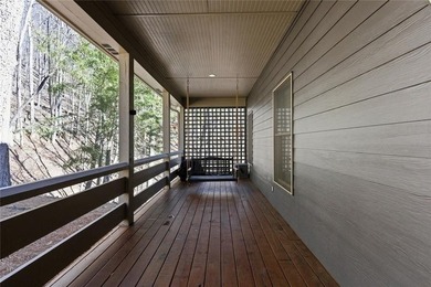 This Rustic Mountain Lodge is perfectly positioned on nearly a on Big Canoe Golf Club - Cherokee in Georgia - for sale on GolfHomes.com, golf home, golf lot