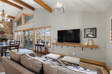 This lake front home in sought after Sugar Valley Lakes sits on on Sugar Valley Lakes Golf Course in Kansas - for sale on GolfHomes.com, golf home, golf lot