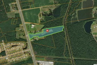 Buildable +/- twenty four and seven tenths acres with sewer on Long Bay Club in South Carolina - for sale on GolfHomes.com, golf home, golf lot