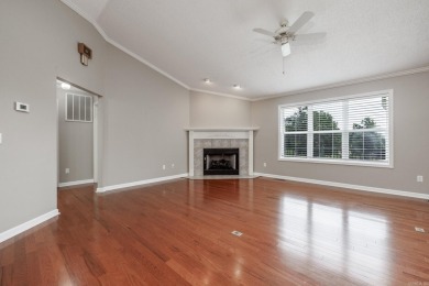 Located on Coronado #16, the view is from the tee to the green on Coronado Golf Course in Arkansas - for sale on GolfHomes.com, golf home, golf lot