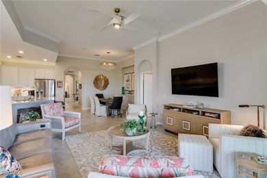 Arrive by PRIVATE ELEVATOR and step into a home that immediately on Pelican Preserve Golf Club in Florida - for sale on GolfHomes.com, golf home, golf lot