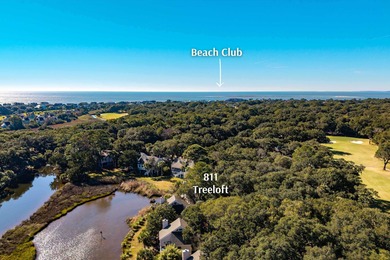 811 Treeloft Trace is a light-filled, marsh front villa with on The Seabrook Island Club in South Carolina - for sale on GolfHomes.com, golf home, golf lot