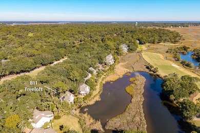 811 Treeloft Trace is a light-filled, marsh front villa with on The Seabrook Island Club in South Carolina - for sale on GolfHomes.com, golf home, golf lot