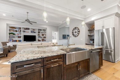 Designed by renowned builder George Crane and completed in 2023 on Members Club At St. James Plantation in North Carolina - for sale on GolfHomes.com, golf home, golf lot