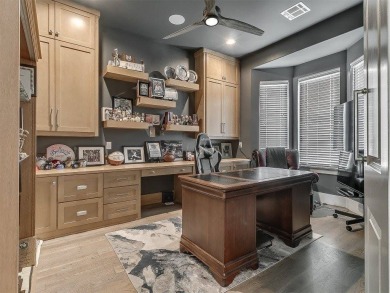 Nestled within the prestigious Oak Tree Golf and Country Club on Oak Tree National Golf and Country Club in Oklahoma - for sale on GolfHomes.com, golf home, golf lot