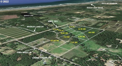 83 ACRES divided into 10 legal lots sized from 2.7 ac to 27 ac on Bandon Crossings Golf Course in Oregon - for sale on GolfHomes.com, golf home, golf lot