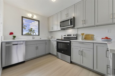 Newly renovated with quartz countertops, solid wood cabinets on Pearl Country Club in Hawaii - for sale on GolfHomes.com, golf home, golf lot
