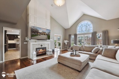 Discover luxurious lakefront living in this beautifully on Indianwood Golf and Country Club in Michigan - for sale on GolfHomes.com, golf home, golf lot