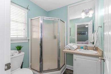 This very open and spacious 5 Bedroom, 4.5 Bath raised beach on Prestwick Country Club in South Carolina - for sale on GolfHomes.com, golf home, golf lot