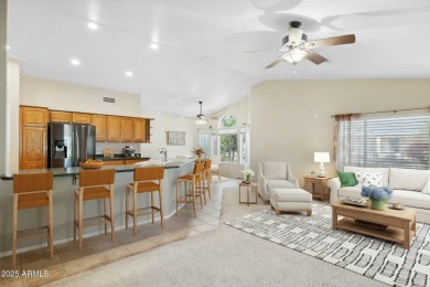 MUST SEE! Well cared, expanded Topaz model with modified floor on Tuscany Falls At Pebble Creek in Arizona - for sale on GolfHomes.com, golf home, golf lot