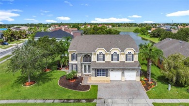 Stunning 5-Bedroom Pool Home on Expansive Corner Lot with Water on Oaks National Golf Course in Florida - for sale on GolfHomes.com, golf home, golf lot