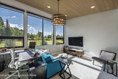 Golf course setting meets mountain modern design. Sitting on the on Jackson Hole Golf and Tennis Club in Wyoming - for sale on GolfHomes.com, golf home, golf lot