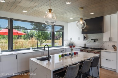 Golf course setting meets mountain modern design. Sitting on the on Jackson Hole Golf and Tennis Club in Wyoming - for sale on GolfHomes.com, golf home, golf lot
