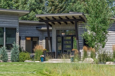Golf course setting meets mountain modern design. Sitting on the on Jackson Hole Golf and Tennis Club in Wyoming - for sale on GolfHomes.com, golf home, golf lot