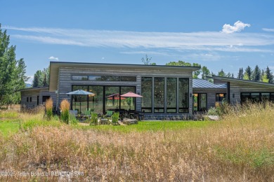 Golf course setting meets mountain modern design. Sitting on the on Jackson Hole Golf and Tennis Club in Wyoming - for sale on GolfHomes.com, golf home, golf lot
