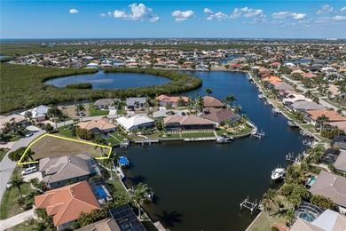 OVERSIZED SAILBOAT-ACCESS LOT ON WIDE CANAL BASIN IN BURNT STORE on Twin Isles Country Club in Florida - for sale on GolfHomes.com, golf home, golf lot