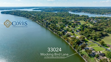 33024 Mockingbird Lane is a striking lakefront retreat that on The Coves Golf Course in Oklahoma - for sale on GolfHomes.com, golf home, golf lot