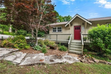 Enjoy stunning views of the Ozarks for miles from the back deck on Holiday Island Golf Course in Arkansas - for sale on GolfHomes.com, golf home, golf lot
