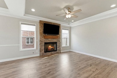 Built in 2023 and backing to the 10th green at Cherry Blossom on Cherry Blossom Golf and Country Club in Kentucky - for sale on GolfHomes.com, golf home, golf lot