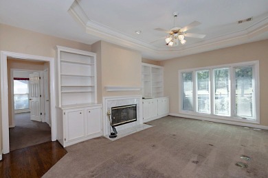This charming 3-bedroom, 2.5-bath home sits right on the golf on Maple Ridge Golf Club in Georgia - for sale on GolfHomes.com, golf home, golf lot
