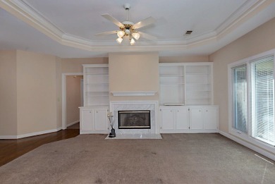This charming 3-bedroom, 2.5-bath home sits right on the golf on Maple Ridge Golf Club in Georgia - for sale on GolfHomes.com, golf home, golf lot
