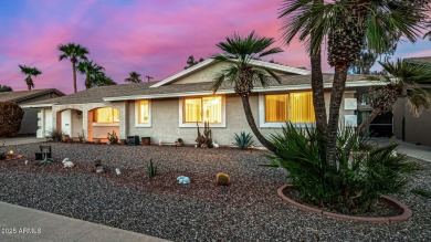 Serene Golf Course Views!  Discover the perfect blend of comfort on Sun City South Golf Course in Arizona - for sale on GolfHomes.com, golf home, golf lot