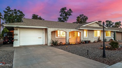 Serene Golf Course Views!  Discover the perfect blend of comfort on Sun City South Golf Course in Arizona - for sale on GolfHomes.com, golf home, golf lot