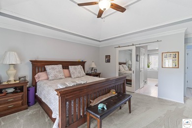 Stunning home located on the 9th hole of Meadow Lake Golf Course on Meadow Lake Golf Course in Missouri - for sale on GolfHomes.com, golf home, golf lot