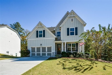 Built in 2021 and meticulously maintained, this 4-bedroom on The Frog Golf Club in Georgia - for sale on GolfHomes.com, golf home, golf lot